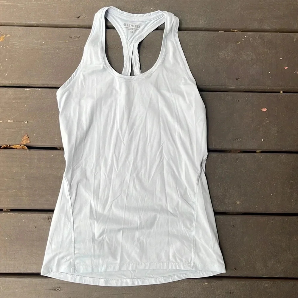 Athleta light blue, tank top size extra small